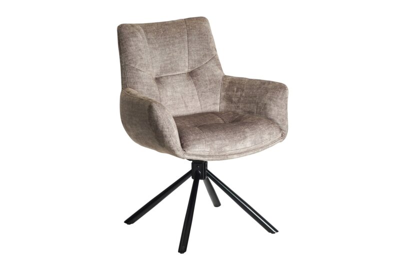Krzesło obrotowe SIGNATURE 360° – welur taupe 48794