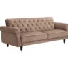 Sofa rozkładana MAISON BELLE AFFAIRE 220 cm – welur Greige 48986