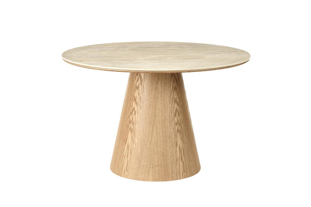 Stół jadalniany UNIQUE 120 cm – okrągły, fornir dębowy 48523