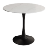 Stół bistro LYON 80 cm – okrągły, ceramika biała 46864