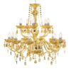 Żyrandol CRYSTAL 15-ramienny – złoty, elegancki styl glamour 43168