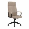 Fotel biurowy LAZIO – welur Taupe 48701