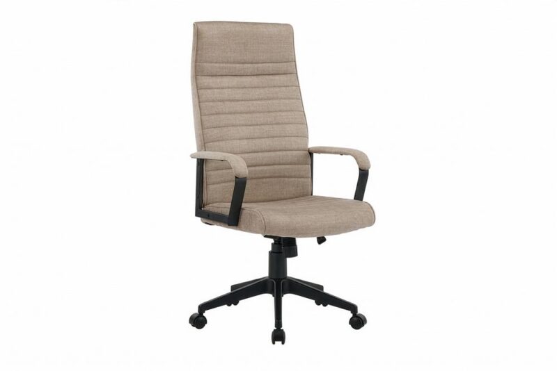 Fotel biurowy LAZIO – welur Taupe 48701