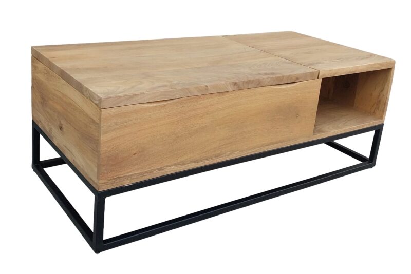 Stolik kawowy MAKASSAR FUNCTION 110 cm – drewno mango Natural Creamy 48105