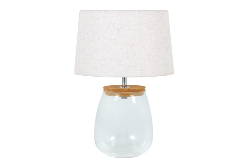 Lampa stołowa CLASSICO 60 cm – transparentna szklana podstawa do wypełnienia 44817