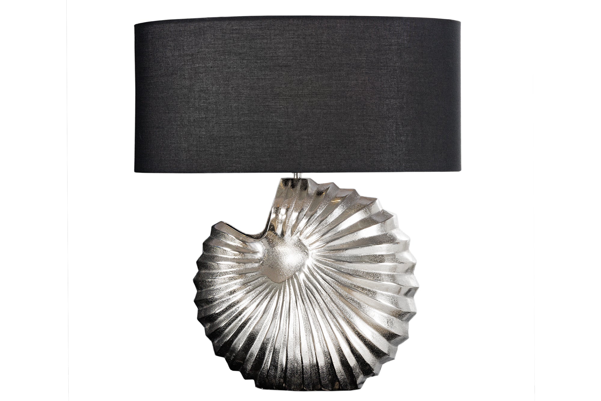Lampa stołowa SHELL – srebrna podstawa, bez abażuru 42736