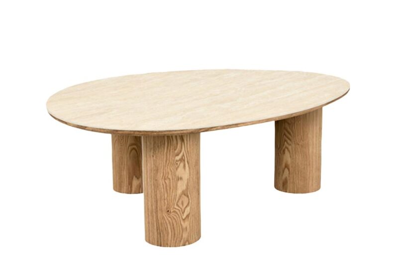 Stolik kawowy ORGANIKO 110 cm – ceramika efekt naturalnego marmuru 48556