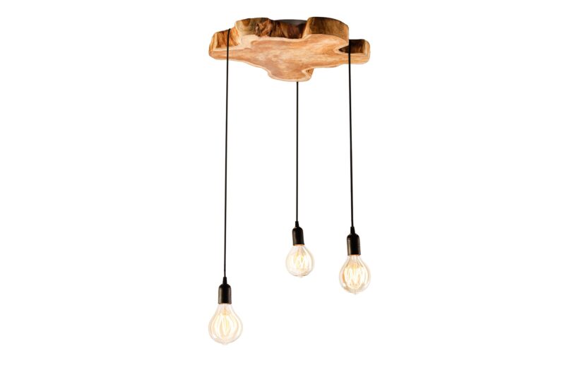 Lampa wisząca HYPNOTIC 50 cm – naturalne drewno longan 44686