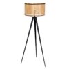 Lampa podłogowa WIENER GEFLECHT 140 cm – naturalny klosz, czarne nogi 42807