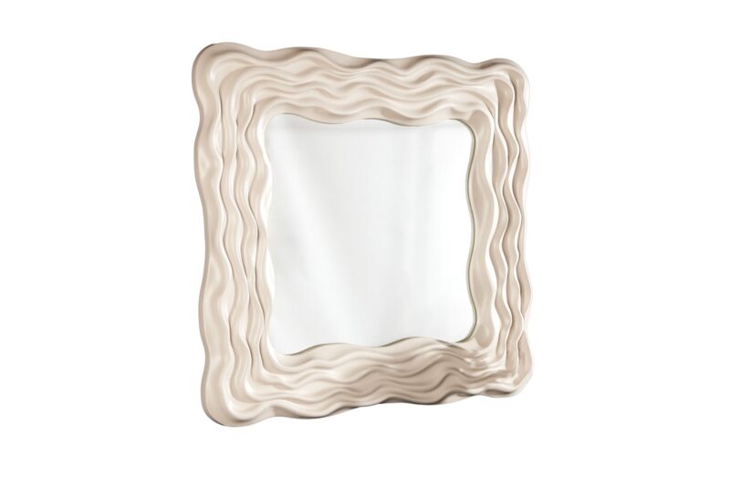 Lustro ścienne WAVE 90 cm – greige 43871