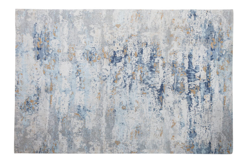 Dywan ABSTRACT 350 × 240 cm – szaro-niebieski, bawełna i poliester 40523
