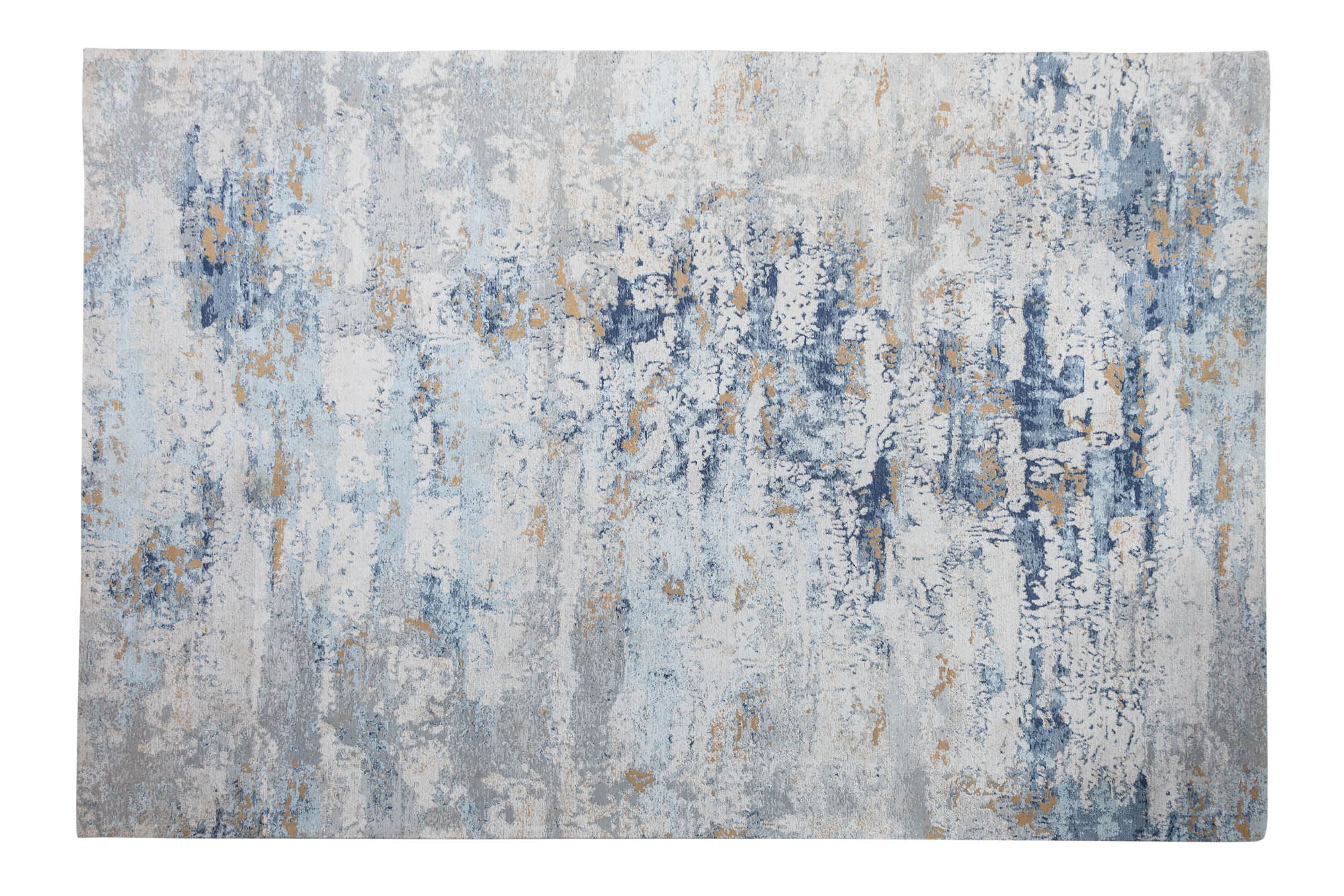 Dywan ABSTRACT 350 × 240 cm – szaro-niebieski, bawełna i poliester 40523