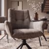 Krzesło obrotowe SIGNATURE 360° – welur taupe 48794