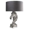 Lampa stołowa CABALLO – srebrna podstawa, bez abażuru 43624