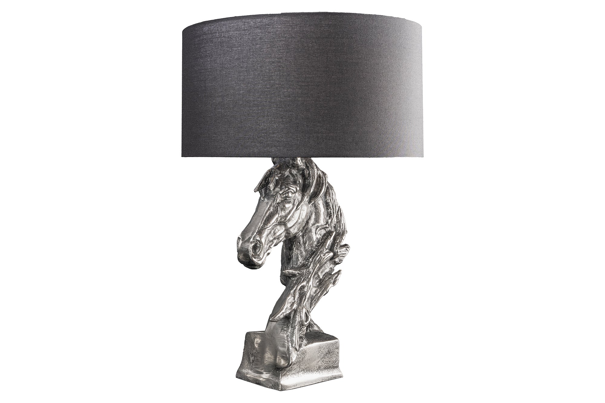 Lampa stołowa CABALLO – srebrna podstawa, bez abażuru 43624