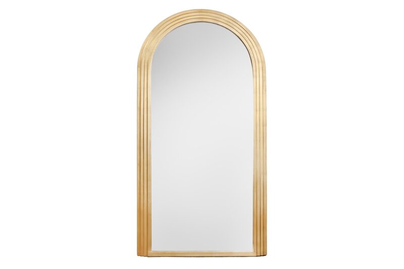 Lustro ścienne ART DECO 160 cm – złote designerskie lustro z dekoracyjną ramą 44678