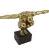 Figura dekoracyjna HIGH DIVER 50 cm – złota rzeźba sportowca 70089