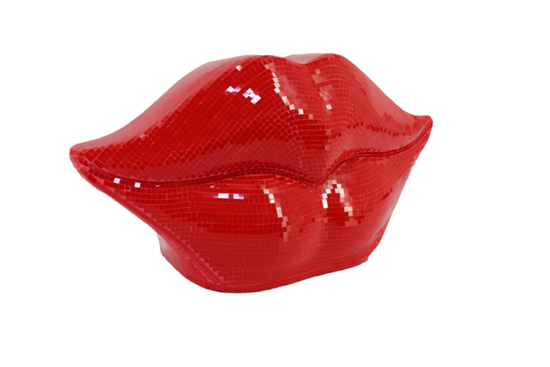 Dekoracja DISCO LIP 45 cm – czerwone usta 3D 70088
