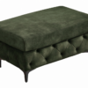 Podnóżek MODERN BAROCK 95 cm – aksamit ciemnozielony 48518