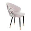 Krzesło MAISON CLASSIQUE – aksamit liliowy 70004