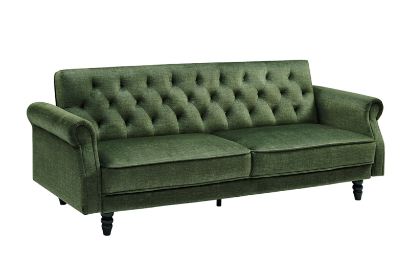 Sofa rozkładana MAISON BELLE AFFAIRE 220 cm – velvet moss green 47996