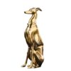 Rzeźba dekoracyjna GREYHOUND 70 cm – złota figurka 45170