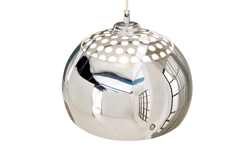 Lampa wisząca CHROME BALL 35 cm – chromowana kula, nowoczesny połysk 5862