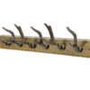 Wieszak ścienny DEER 50 cm – mosiężny wieszak z motywem poroża 45664