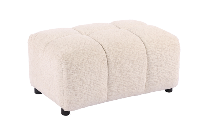 Podnóżek CLOUD 100 cm – Bouclé Tweed beżowy 49013