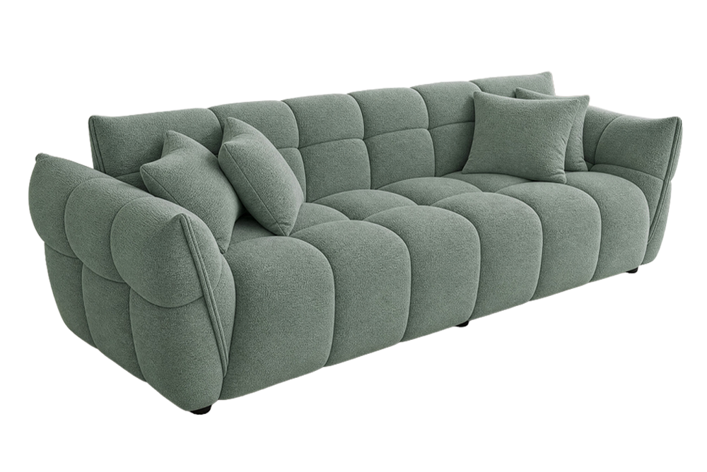 Sofa CLOUD 260 cm – 3-osobowa XXL, Bouclé sage 49020