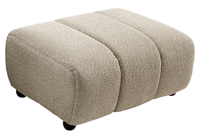Podnóżek ADLON 100 cm – Bouclé champagne greige 44176