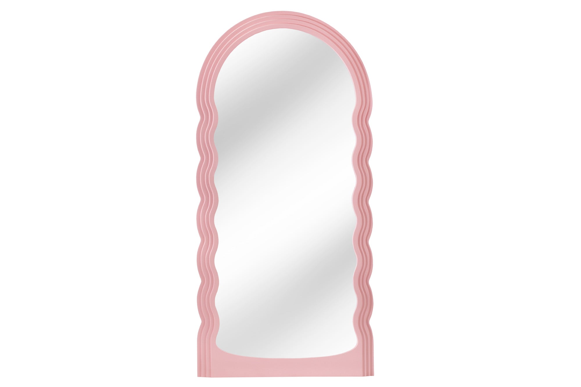 Lustro ścienne WAVE 160 cm – różowe 43159