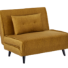 Fotel rozkładany SMART MULTIFUNKTION 100 cm – velvet musztardowożółty 48804
