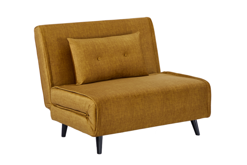 Fotel rozkładany SMART MULTIFUNKTION 100 cm – velvet musztardowożółty 48804