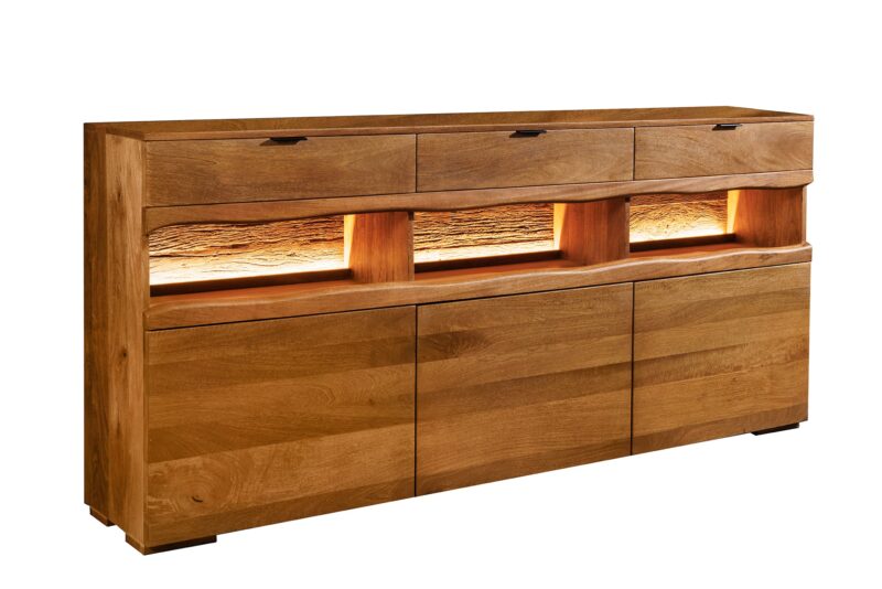 Komoda GRAND MANGO 180 cm – drewno mango brązowe 49212