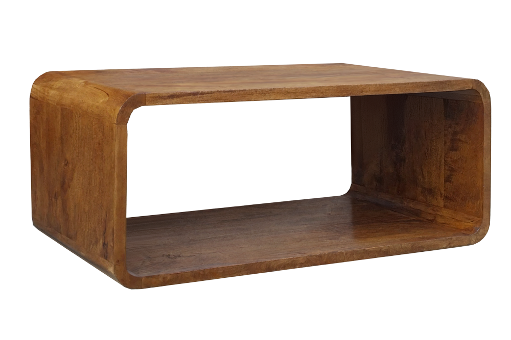 Stolik kawowy CUBUS 100 cm – drewno mango Brown Honey Finish 49089