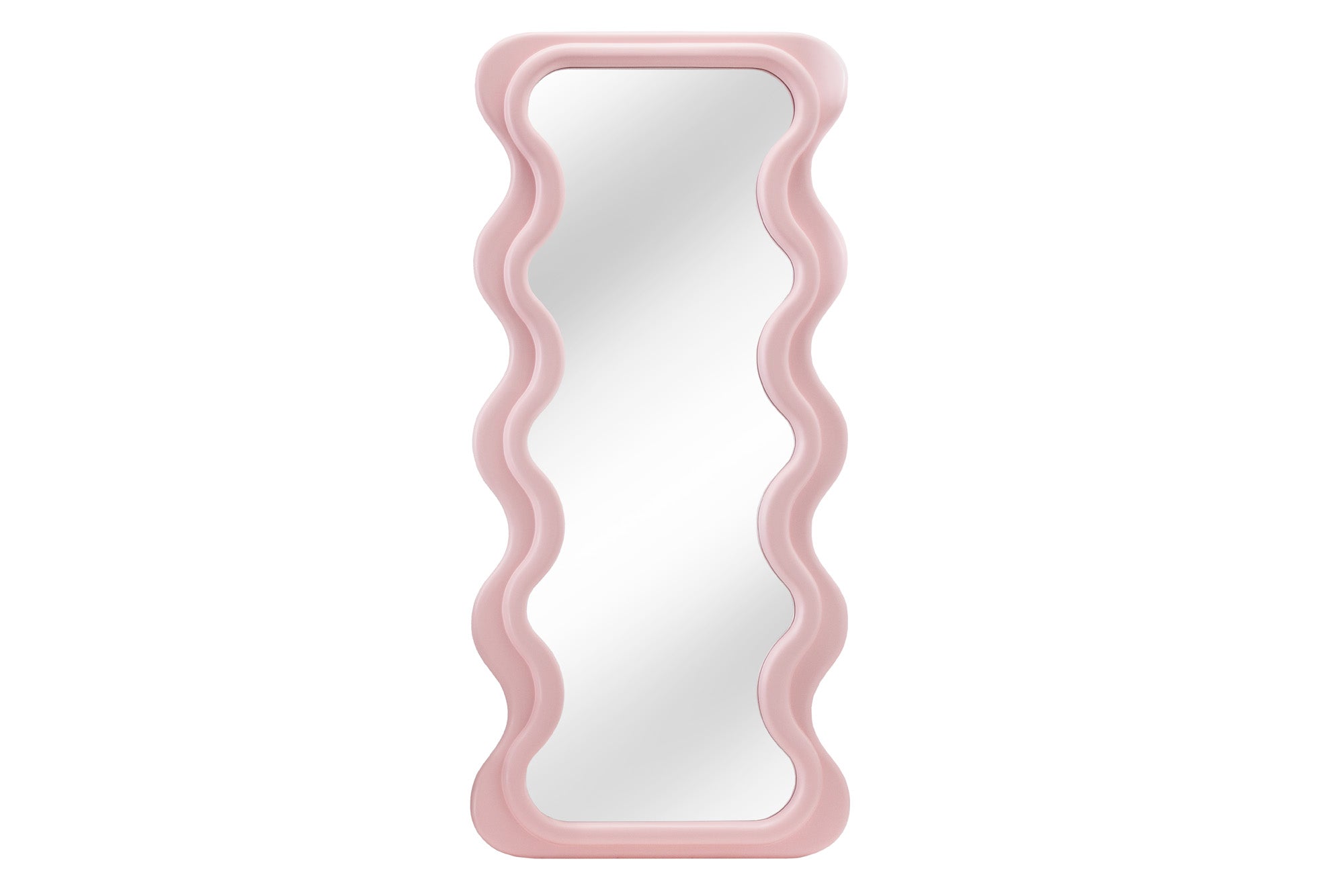 Lustro ścienne CURVY 160 cm – różowe 43162