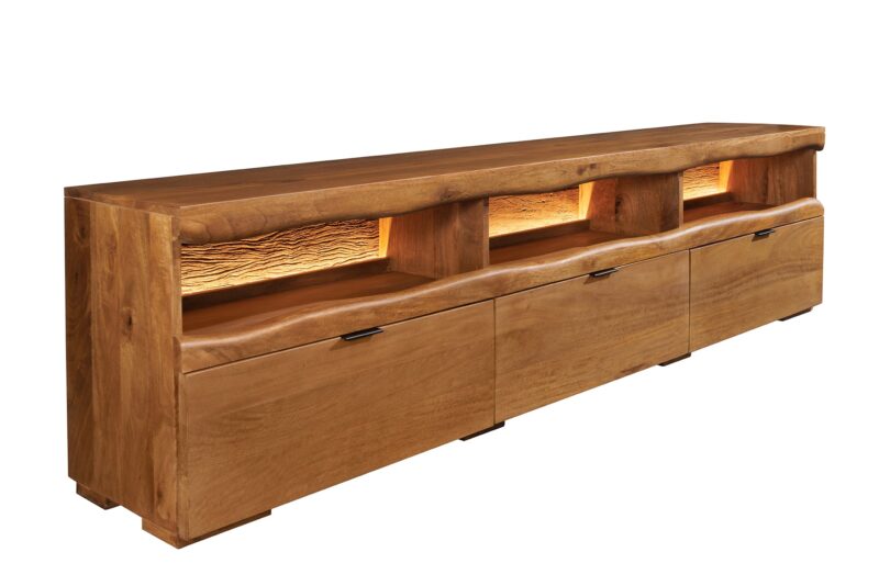 Szafka RTV GRAND MANGO 180 cm – drewno mango brązowe 49214