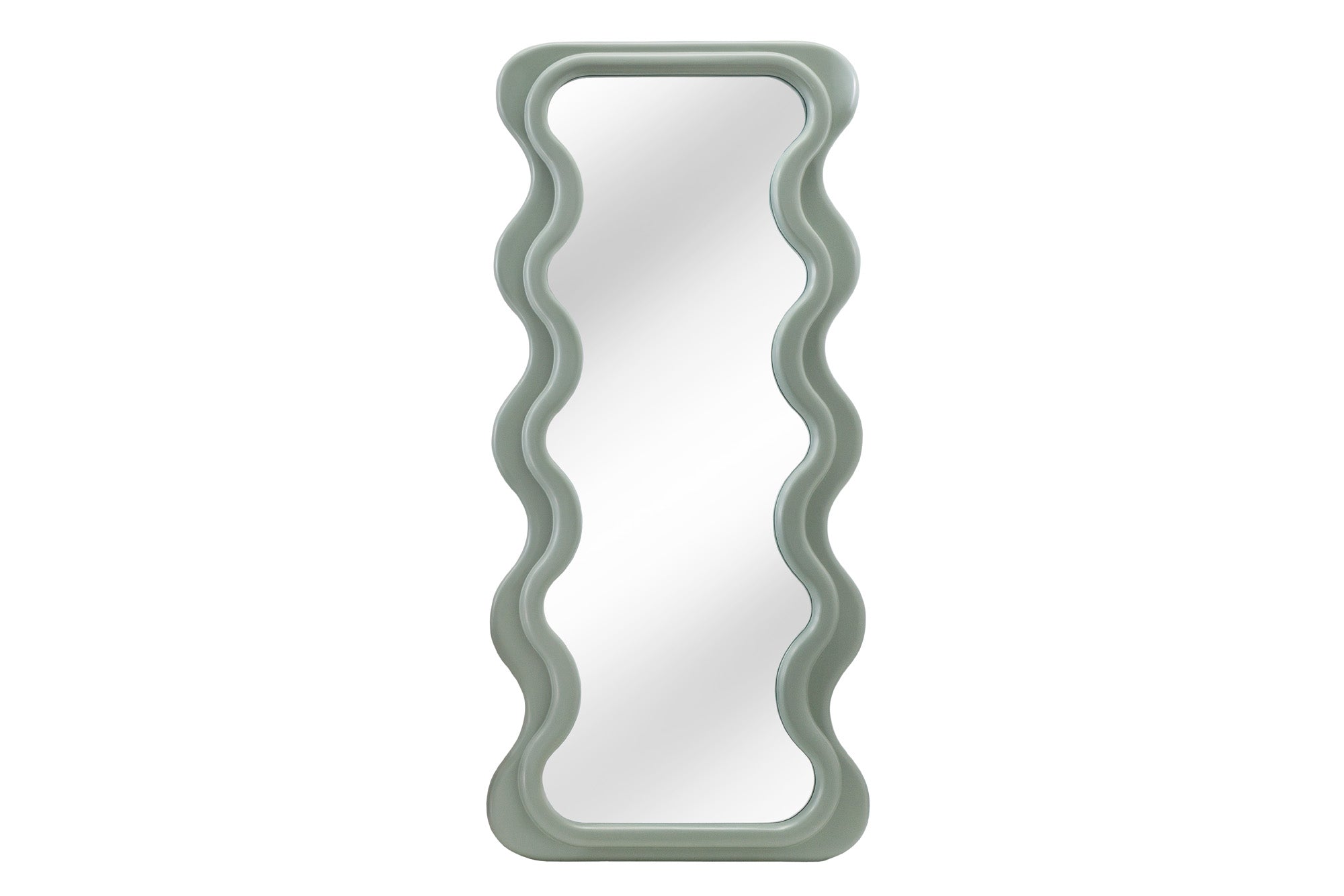 Lustro ścienne CURVY 160 cm – szałwiowa zieleń 43160