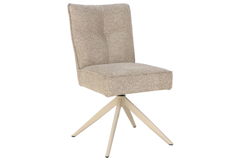 Krzesło obrotowe LUGANO 360° Auto-Return – Chenille Tweed taupe beige 49066