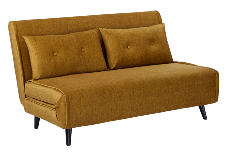 Fotel rozkładany SMART MULTIFUNKTION 140 cm – velvet musztardowożółty 48808