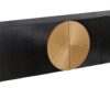 Komoda AURUM 180 cm – drewno mango, czarno-złota, front strukturalny 49519