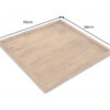 Taca MAKASSAR 50 cm – drewno mango, Brown Honey Finish 49084