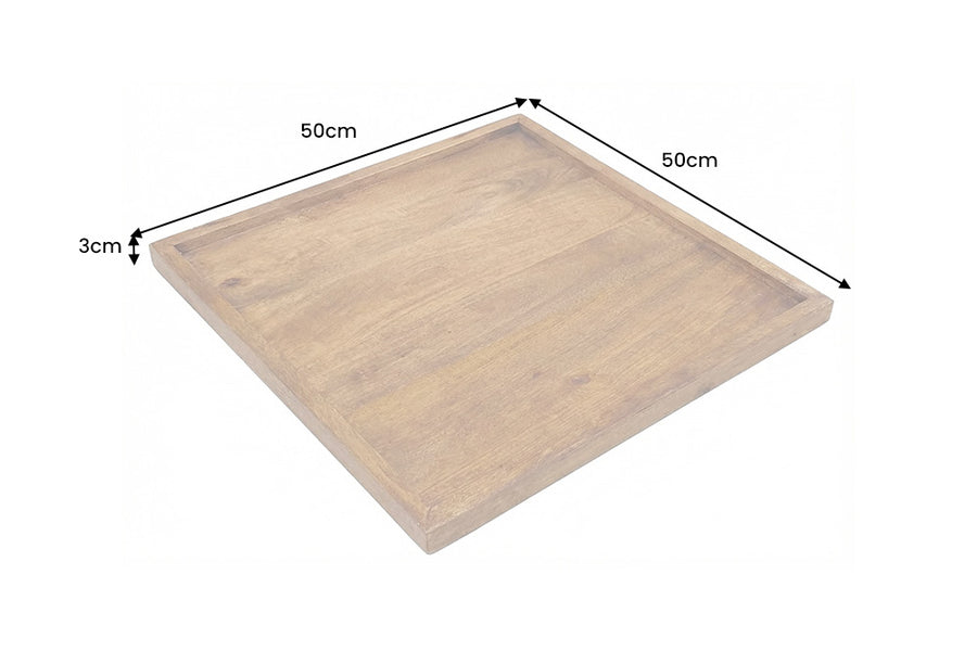 Taca MAKASSAR 50 cm – drewno mango, Brown Honey Finish 49084
