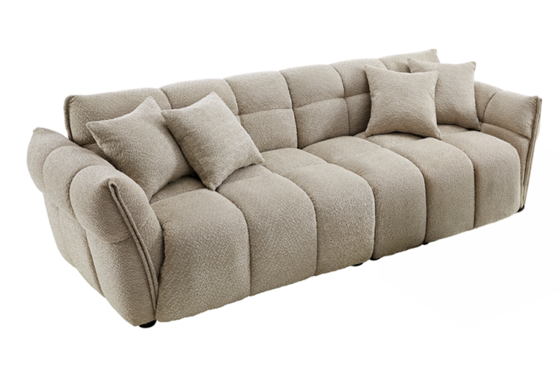 Sofa CLOUD 260 cm – 3-osobowa XXL, Bouclé champagne greige 44072