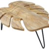 Stolik kawowy LEAF 75 cm – drewno mango naturalne 49346
