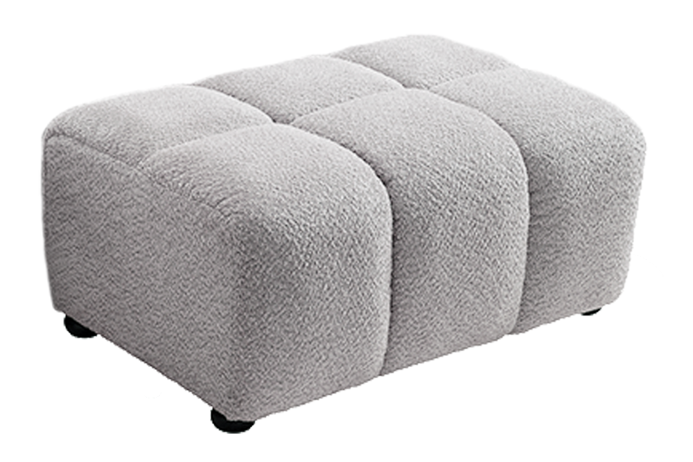 Podnóżek CLOUD 100 cm – Bouclé szary 44175