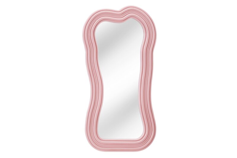 Lustro ścienne ALICE II 100 cm – różowe 43165
