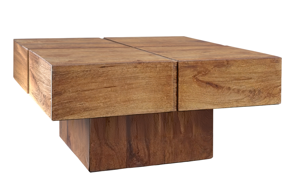 Stolik kawowy BOLT 70 cm – drewno mango Brown Honey 49086