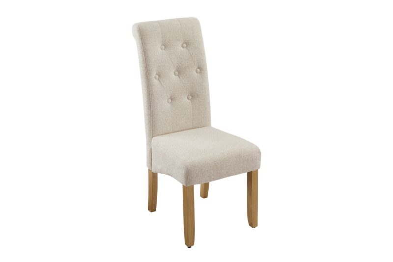 Krzesło CASA – Bouclé Tweed beżowe 48824